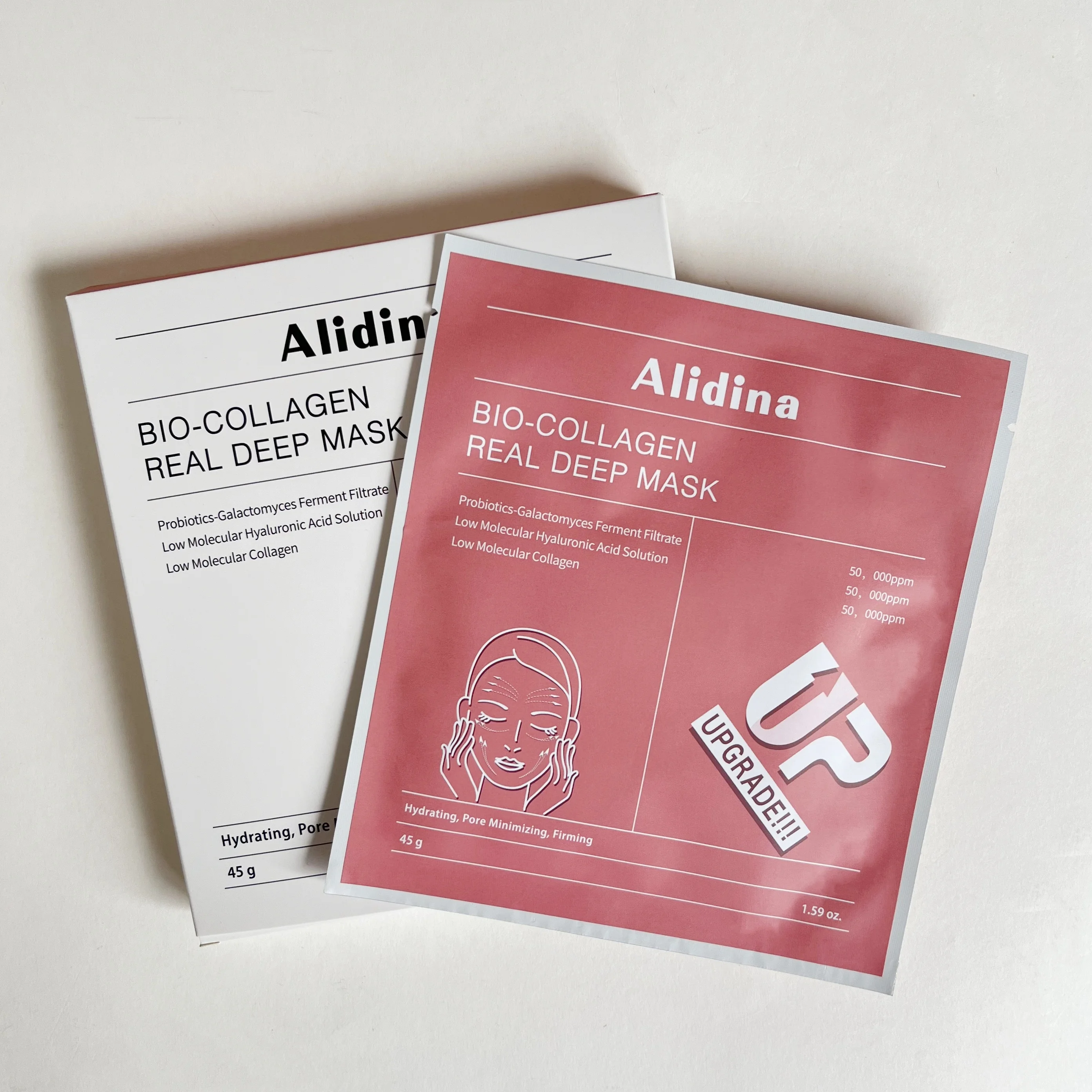 Bio Cllagen  Real Deep Mask Probiotics-Galactomyces Ferment FiltrateLow Molecular Hyaluronic Acid SolutionLow Molecular Collagen