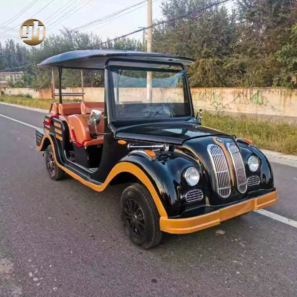 Vehicle Classic Vintage Electric Sightseeing Bus Car Retro Body Old Cars For Sale Price