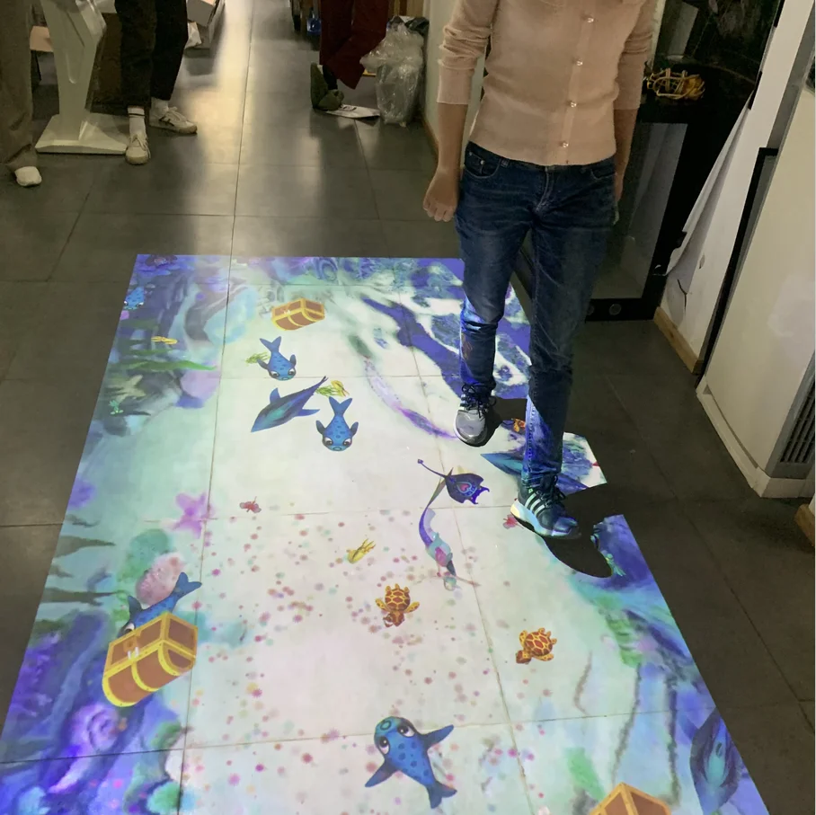Original Factory Wall Screen 3d Projection Full Color Interactive Dance For Weddings LED Floor Mat