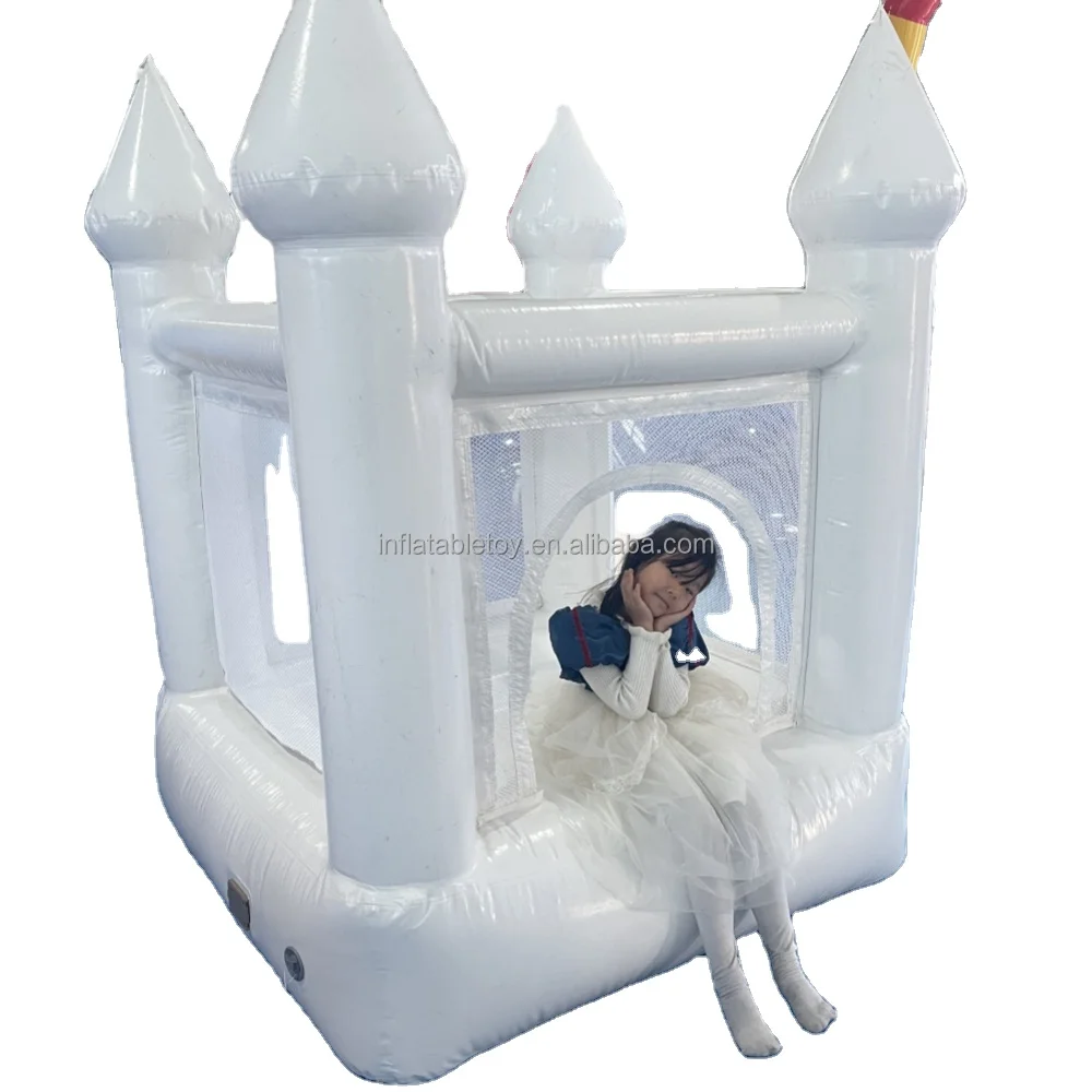 Commercial White Inflatable Bounce House for Kids Sports & Entertainment Product