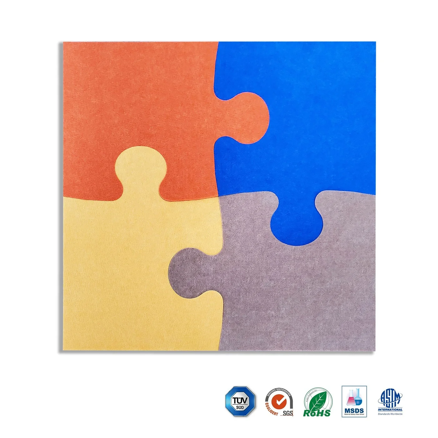 
Colorful Wall Sticker, Acoustic Sound Panels, PET Polyester Fabric Acoustic Panel 