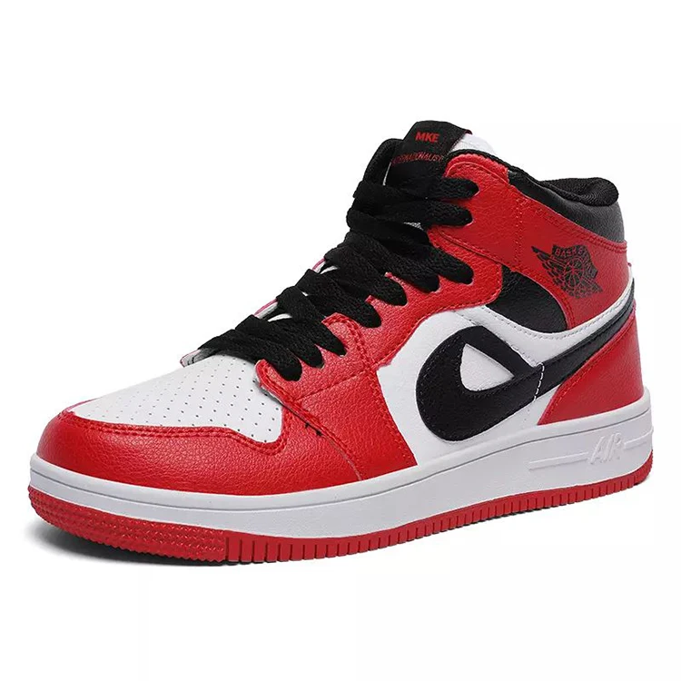 
35-45 Men Women High Top Pu Sport Casual Basketball Shoes Men Sneakers 