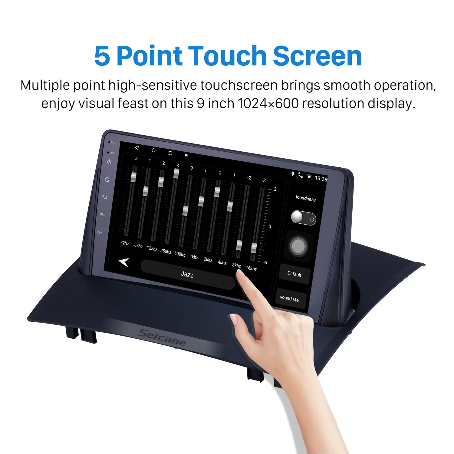 Seicane 9 inch Android 13.0 touch screen car stereo Radio for 2004-2008 Renault Megane 2 with AUX Carplay TPMS GPS Navigation