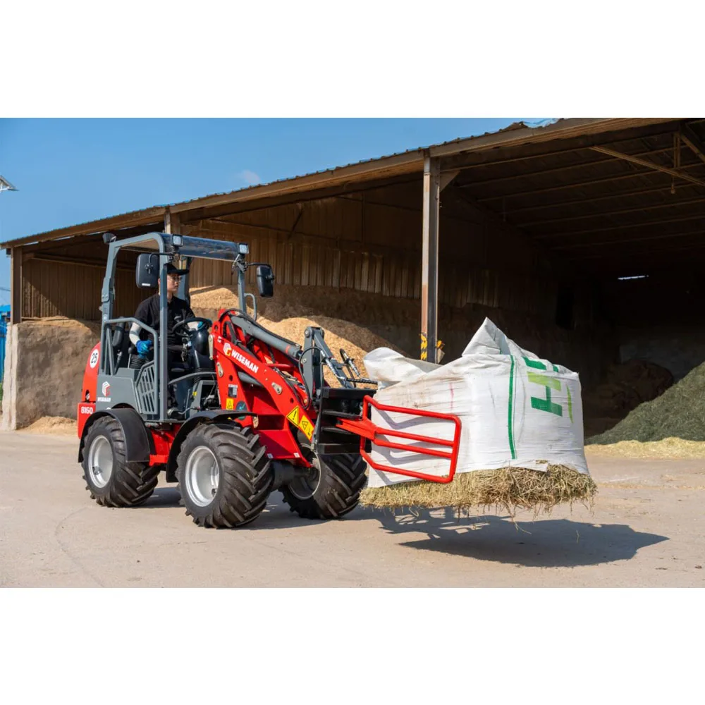 China Brand W1160 0.8ton diesel joystick mini farm bucket with front loader
