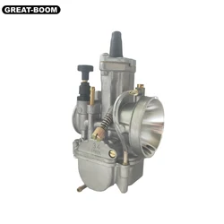 Carburetor 32MM 2 Stroke Racing Flat Side PWK Carb For Ya-ma-ha 250cc to 300cc eng replacement motorcycle mower carb carburetor