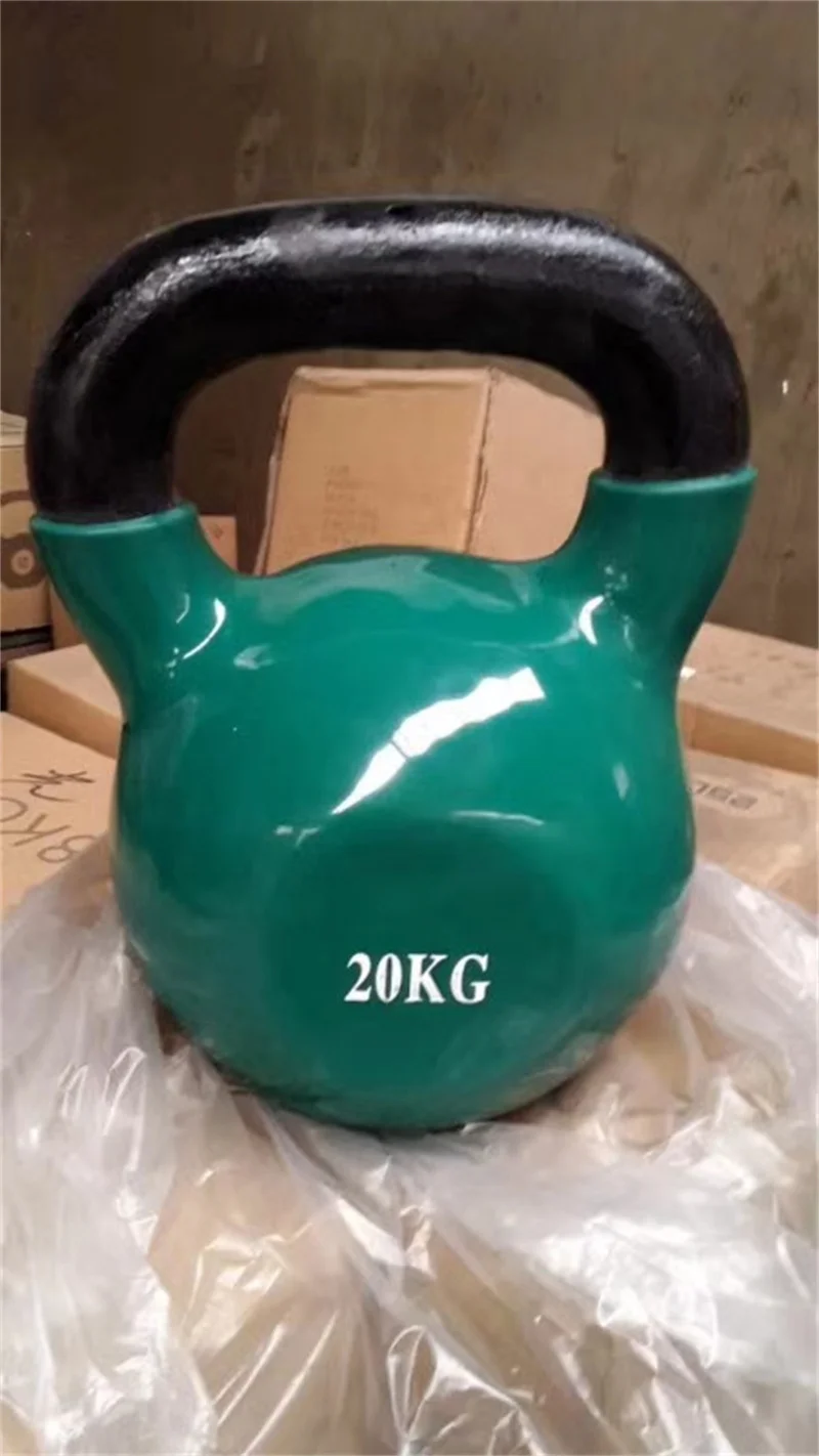 China High quality Colorful vinyl or neoprene kettlebell
