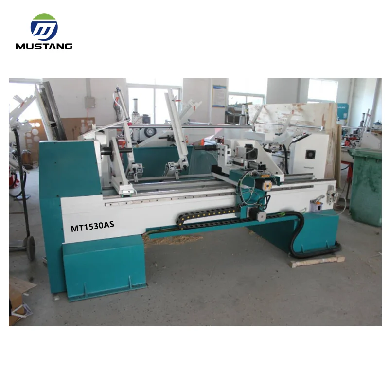 MT-1530AF Factory Direct Sales Auto-feeding CNC wood lathe One Spindle and Two Blades Automatic Wood Workpiece Making Machines