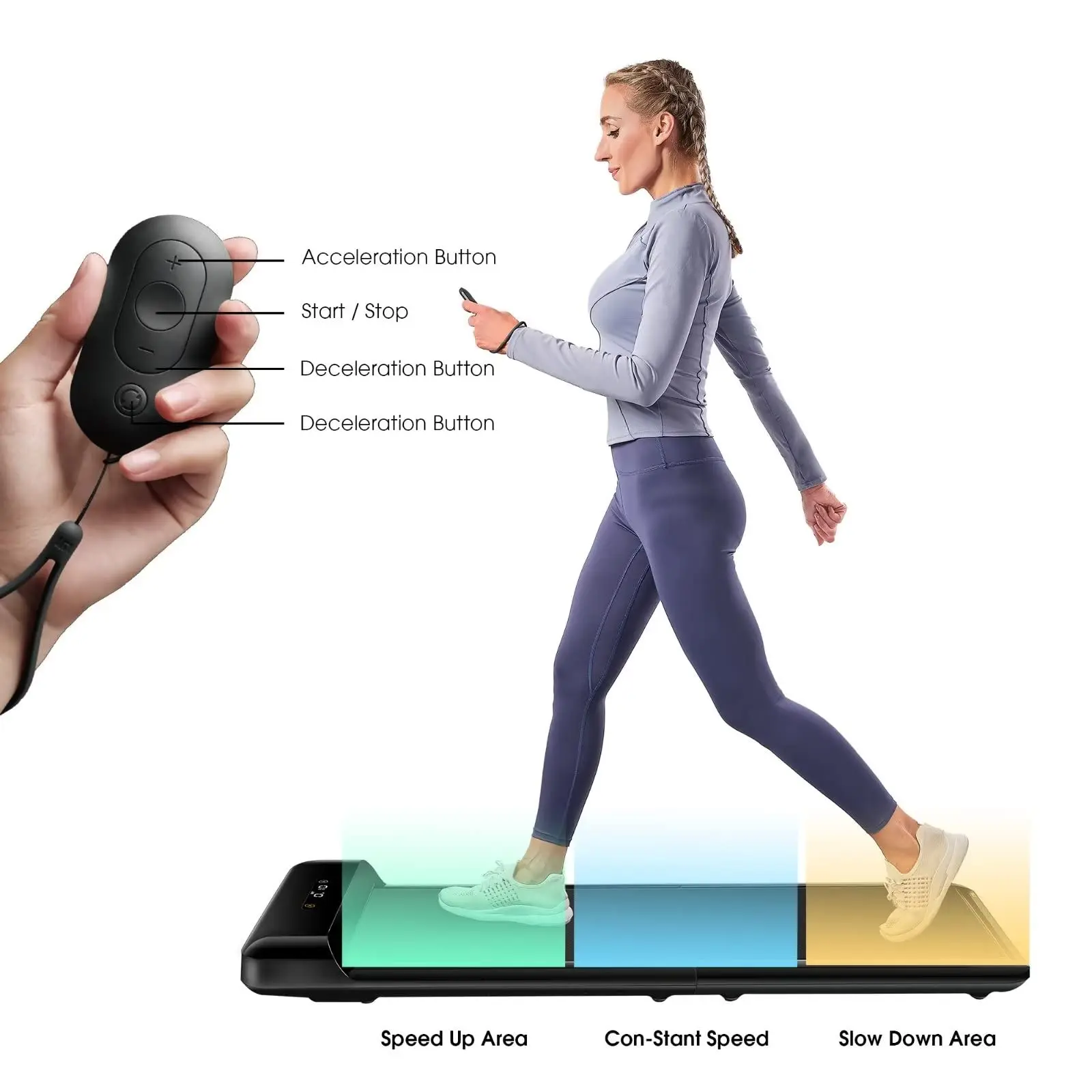 Ultra Slim Smart Foldable Walking Treadmill Running Jogging Exercise Machine for Home Office