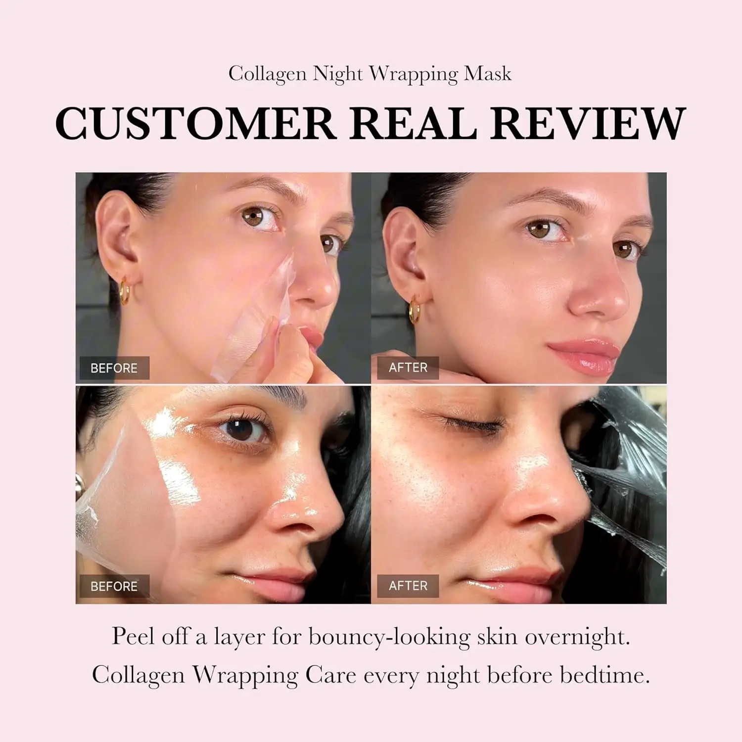 Wholesale Korean Hydrolyzed Collagen Overnight Wrapping Peel Off Facial peel-off face night Mask Collagen masked face Skin Care