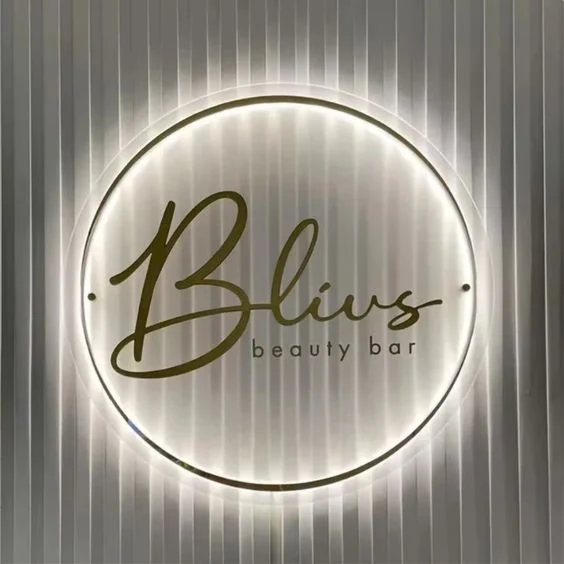 Koncept Drop Shipping 32inch Round LED Beauty Backlit Sign led sign Custom Neon Advertising LED Neon Sign