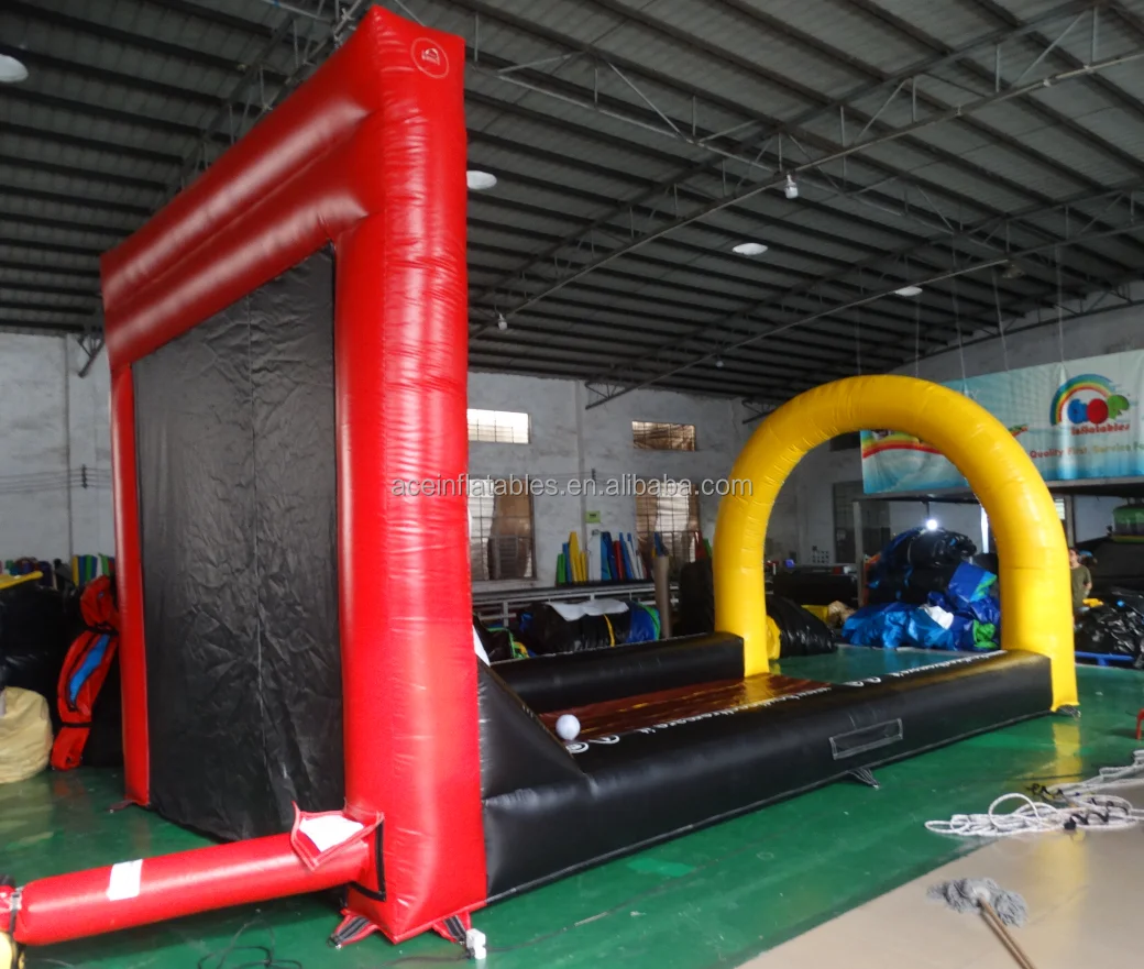 Giant Set Human Sport Teamwork Building Game kids and adults inflatable bowling pin lane Inflatable Bowling Game