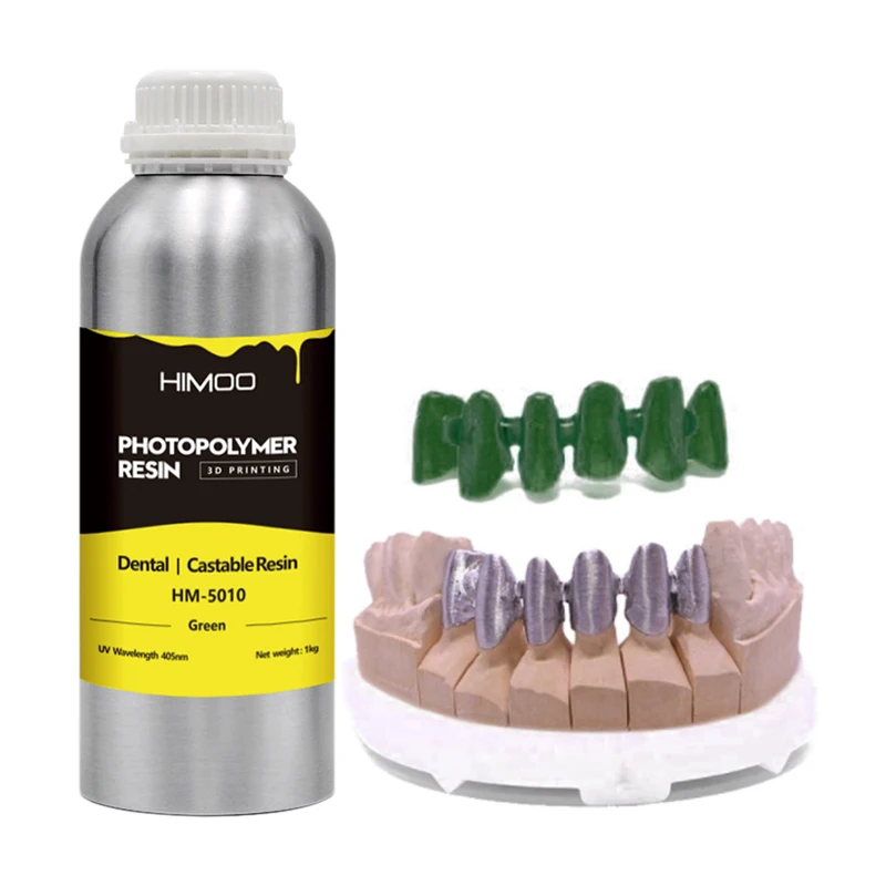 High Quality Easy Casting High Precision UV Curing Resin Himoo Denture LCD DLP SLA Printer Dental Casting Resin
