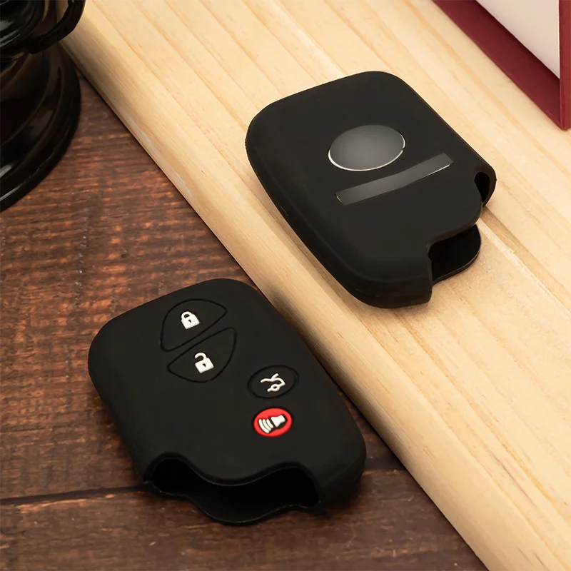 Silicone Key Case Cover for 2/3/4 Button Keyless Fob Shell Car Accessory Protector for Lexus Silicon Car Key Model Rio