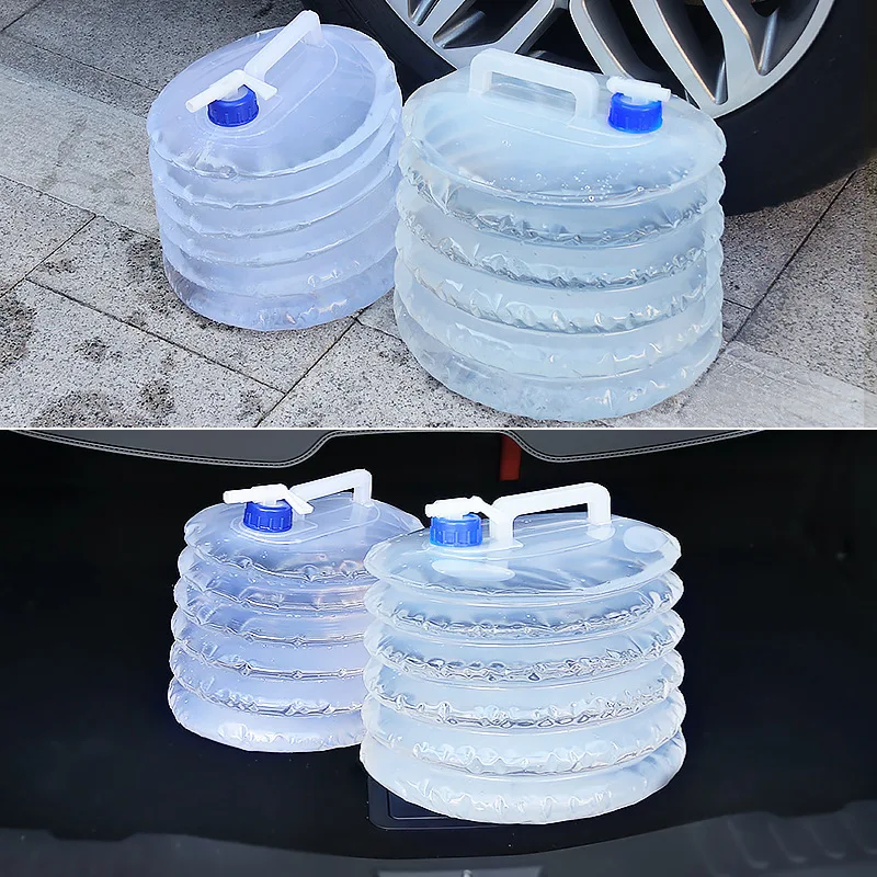 IRONDONKEY 10L Outdoor Retractable Bucket Drinking Water Container On Foot With Faucet Folding Camping Water Bag