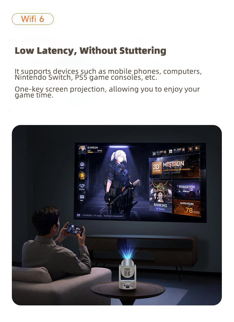 Yinzam W30 Pro мини 1080P FHD видеопроектор Портативный 300 Ansi Lumens Домашний уличный кинопроектор с Android HDR Beamer