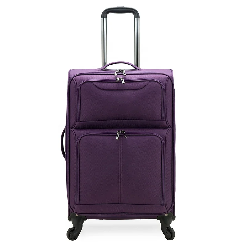 
2020 HOT SELLING soft trolley case High quality aluminum suitcases polyester travel bag 