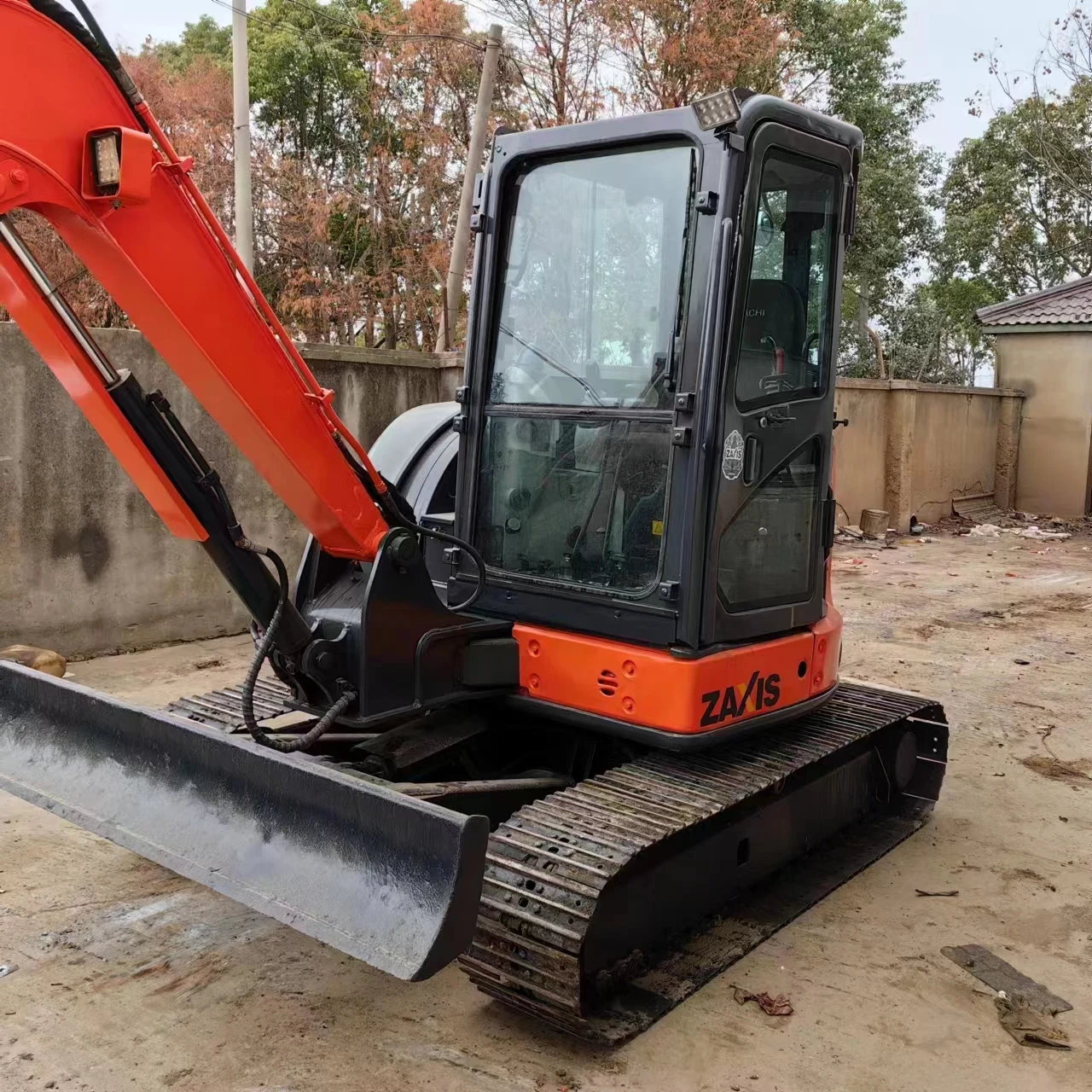 Использованный мини-экскаватор ZX55 Hitachi 5 тонн использованный Экскаватор hitachi Zaxis55usr-5A экскаватор б/у