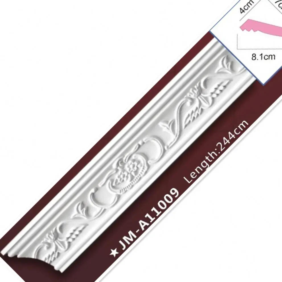 High Quality Polyurethane Decorative plastic PU ceiling foam corner crown moulding waterproof Balcony Balustrade