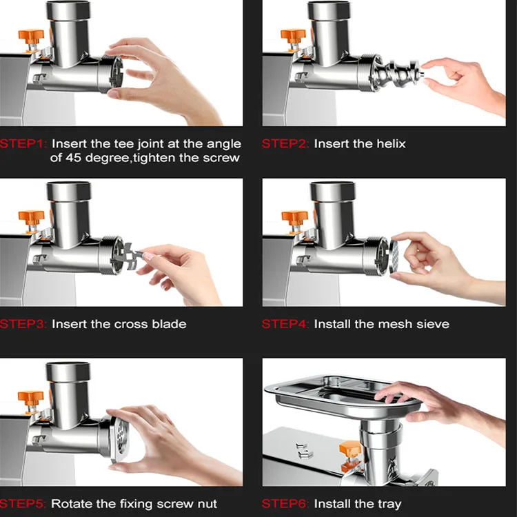 BX-8 Electric Meat Grinder Machine Household Commerical Professional Meat Mincer Convenient Operating Mincing Machine