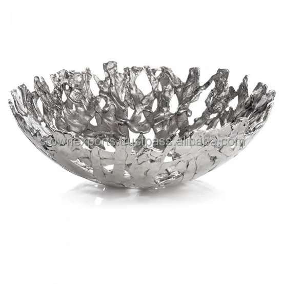  Декоративные алюминиевые перфорированные дизайнерские сервировочные чаши для домашнего использования и столовая посуда салатные