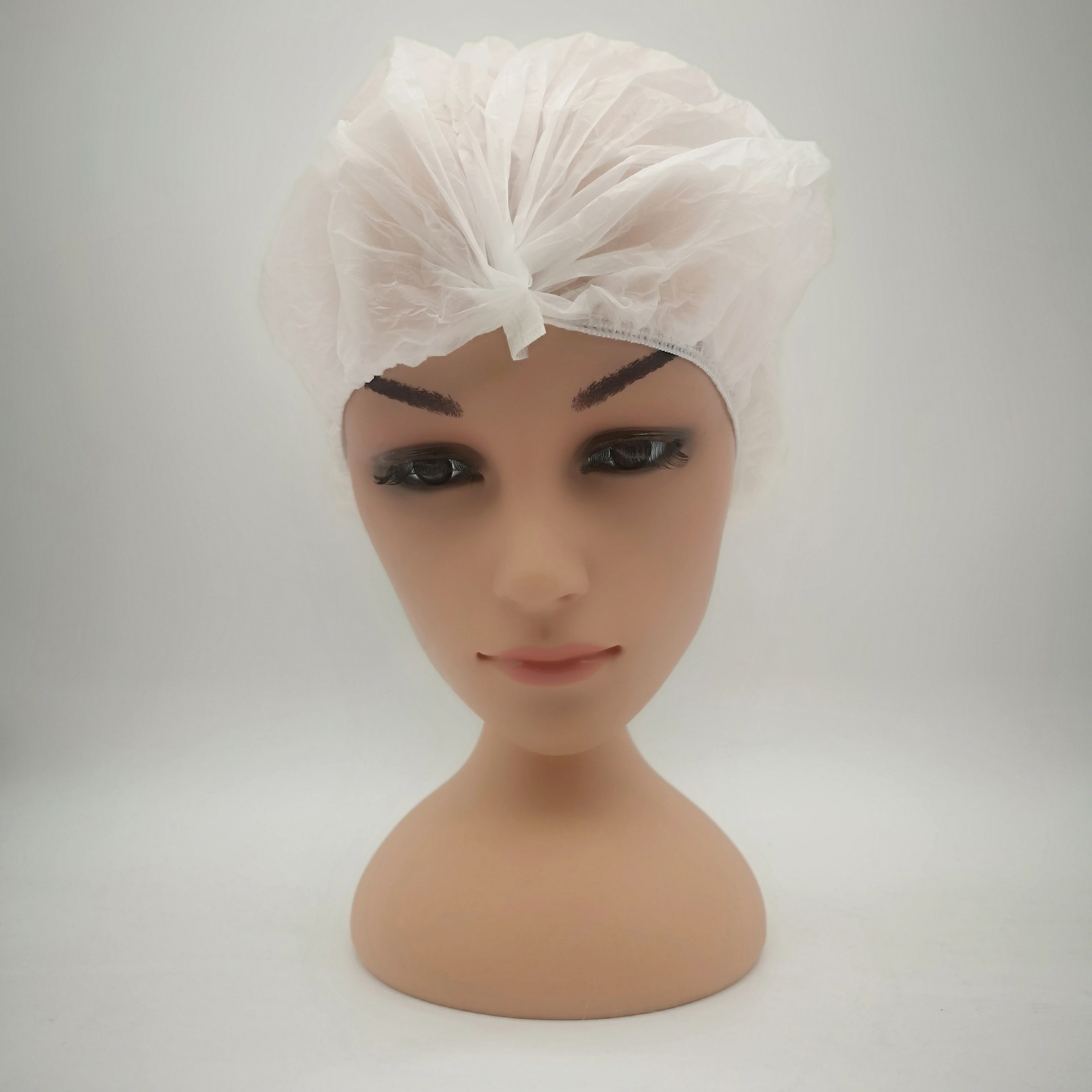 New Trend Design Disposable Hat Hotel Clear Hair Salon Bathroom Waterproof Elastic Shower Bathing Cap for Long Hair