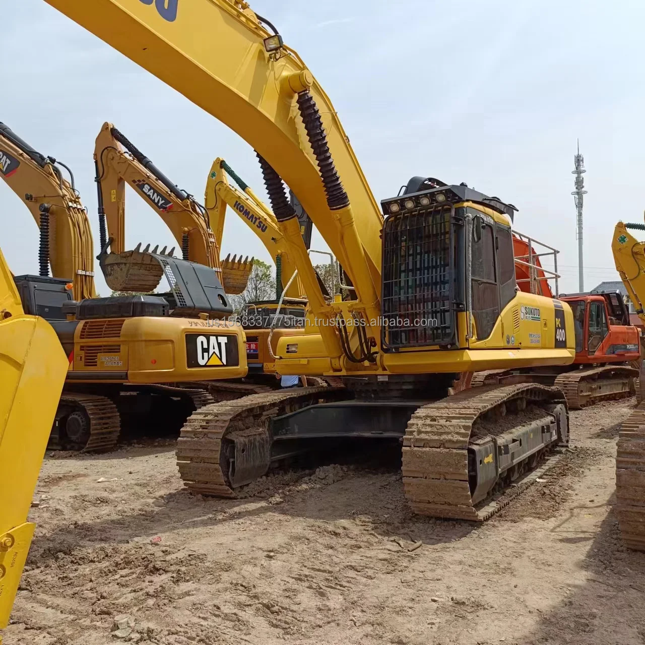 KOMATSU PC 400 40 ton Excavator Used in Shanghai Good Used Excavator Komatsu PC400-7 Digger Machine Secondhand Machinery