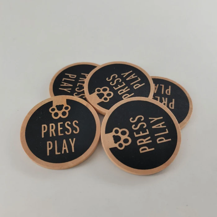Custom Printed Wooden Nickels Round Drink Tokens