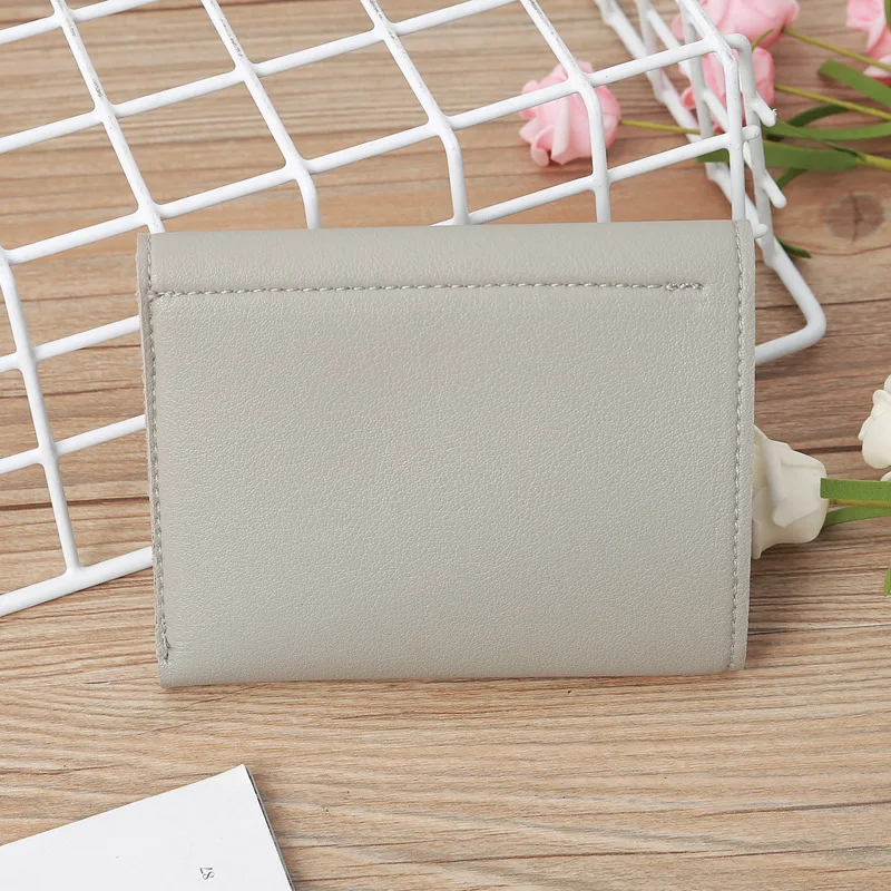 Custom Wallet RFID Blocking Vegan Leather Billfold Small Women Wallet Money Bag Credit Card Holder Purses