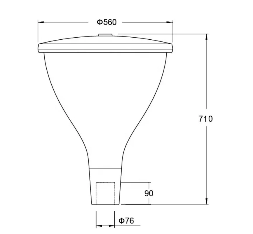 IP65 светодиодный садовый светильник 60 Вт уличное освещение Парк садовый столб верхний свет