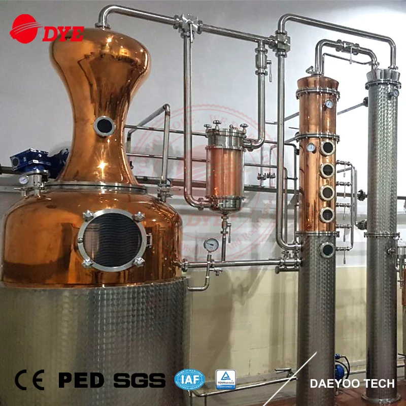 1000l Whisky alambic copper still brandy distilling equipment alcohol distiller home distillation for sale