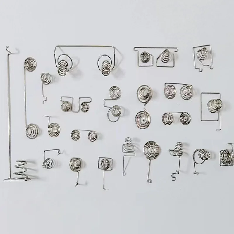 customize metal spring Double Battery Contact Coil Spring Positive and Negative for Remote control Battery Connector spring