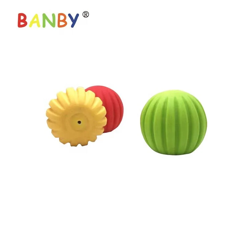 Sensory Stimulation Textured Massage Ball Soft natural rubber baby teethers teething products