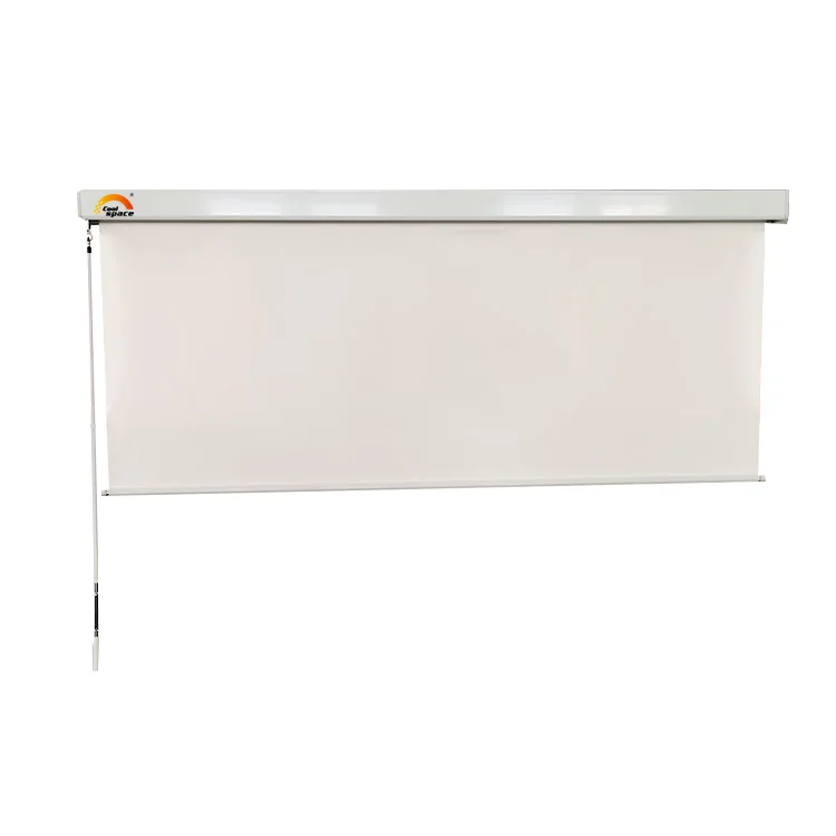 Solar Reflected Waterproof Drop Screen Pergola Side Screen With Visual Transmission