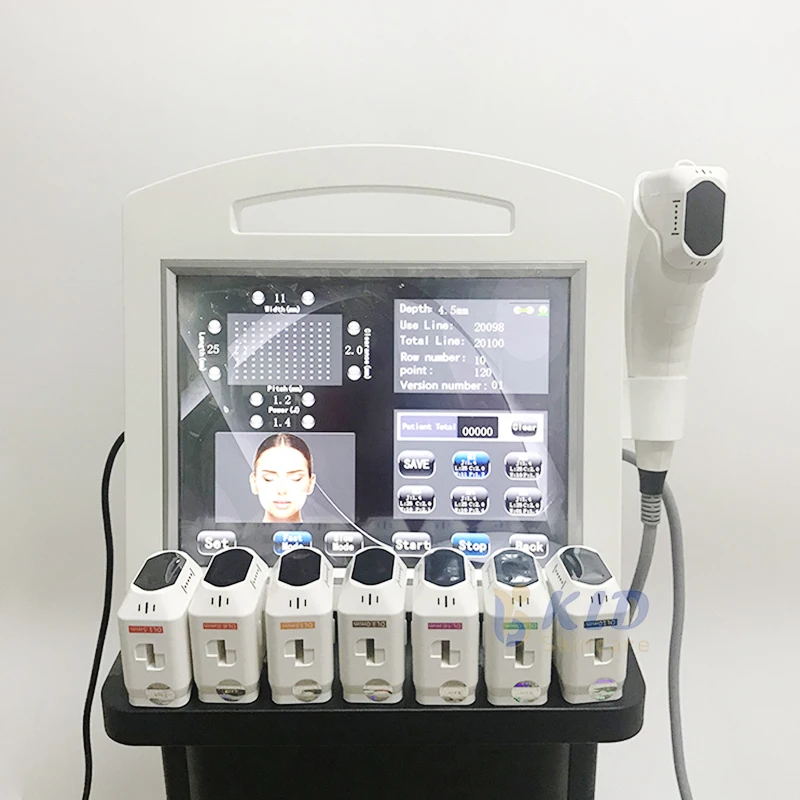 amazon top seller 4dhifu face lift body contouring machine 20000 shots 3/5/8 cartridges 4dhifu