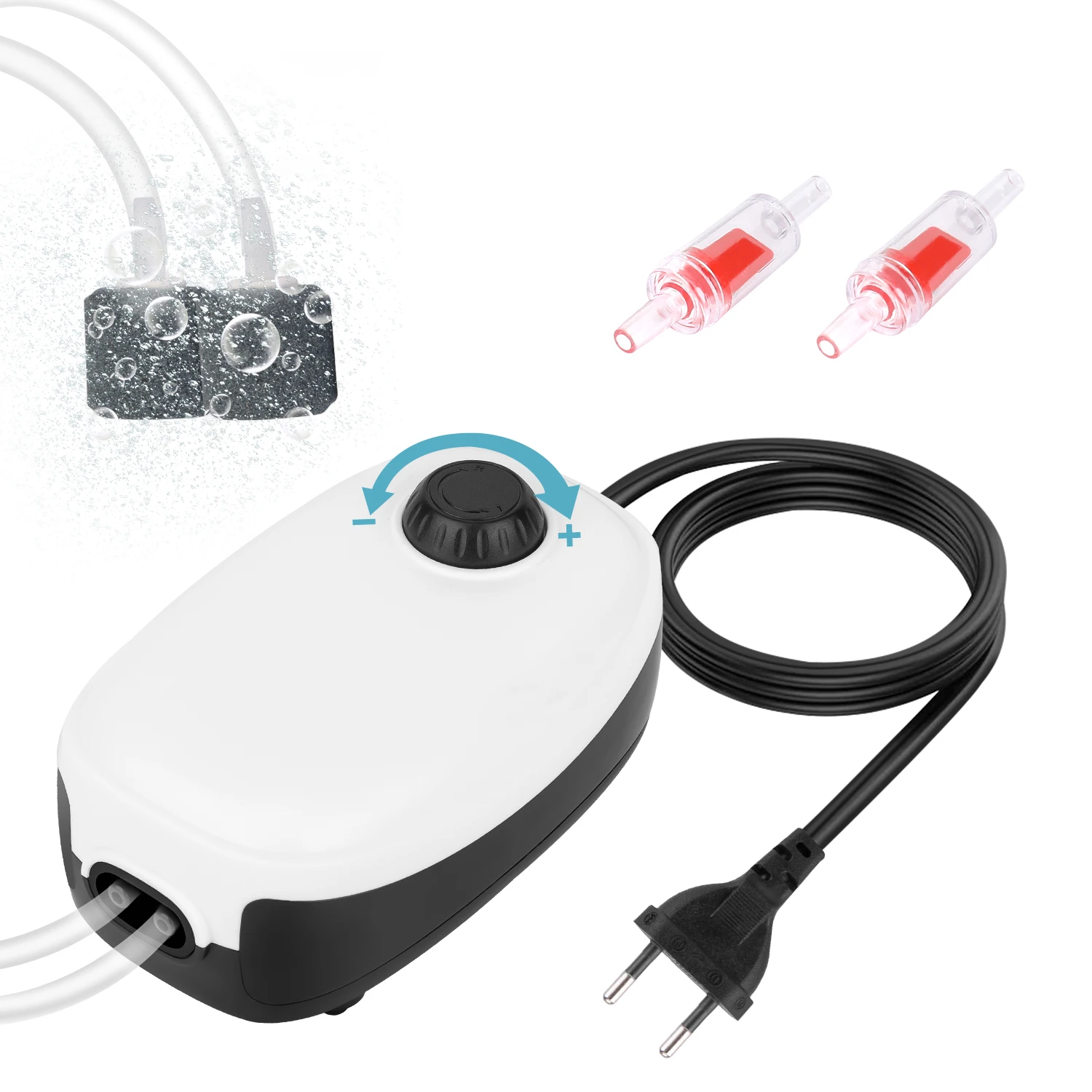 Manufacturer Europe Standard Oxygen Pump For Fish Tank Adjustable Aquarium Air Pump Super Silent Fish Tank Oxygen Pump