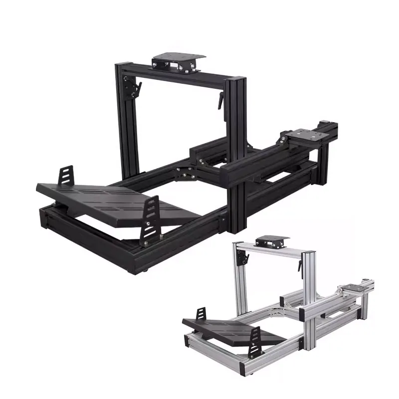 Wholesale newly design black color anodized complete set cockpit sim racing steering wheel for car game