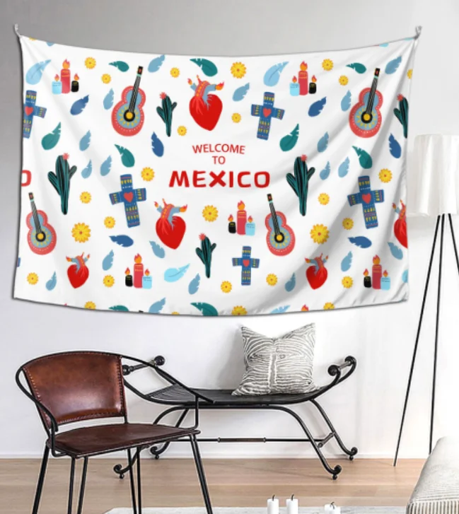 Tapestry Print Your Design Wall Hanging Fabric Beach Coverlet Personalized Photo Decor 90x60Inches Customized