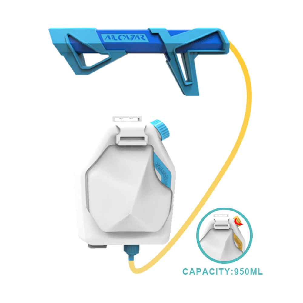 
Kids summer cool star shape plastic toy water gun backpack 