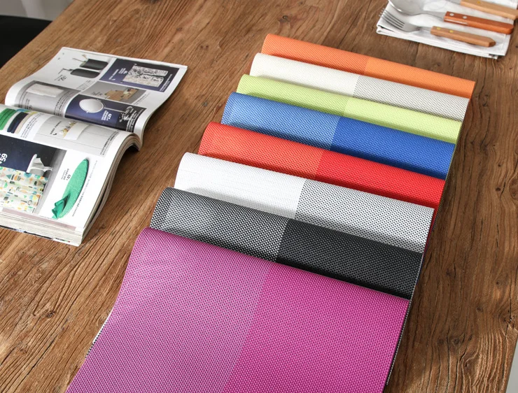 Tabletex PVC anti slip mat new design dinner set wholesale placemat jacquard kitchen table mat