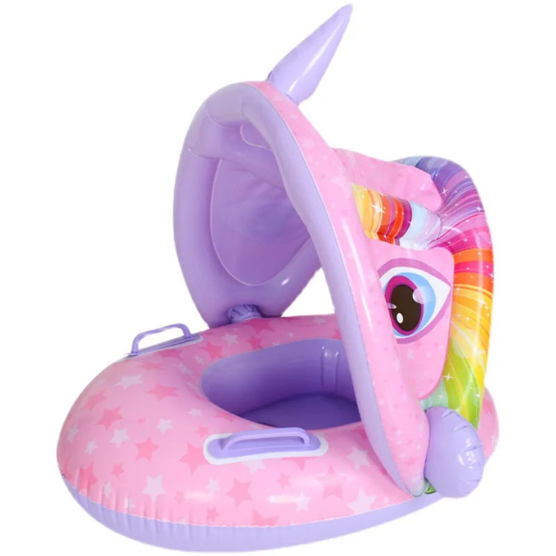 New Design Pvc Animal  Swimming Ring Baby Swimming Float Inflatable Baby Pool Float With Safety Seat