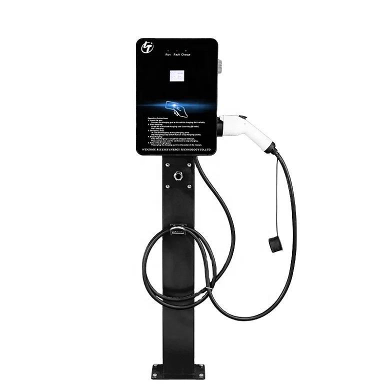 Bluesky AC EV Charger 7KW One Connector BSEC-7K CCS2 230S AC230V 32A 283*115*400 Wall-mounted 283*115*1270 Floor-standing