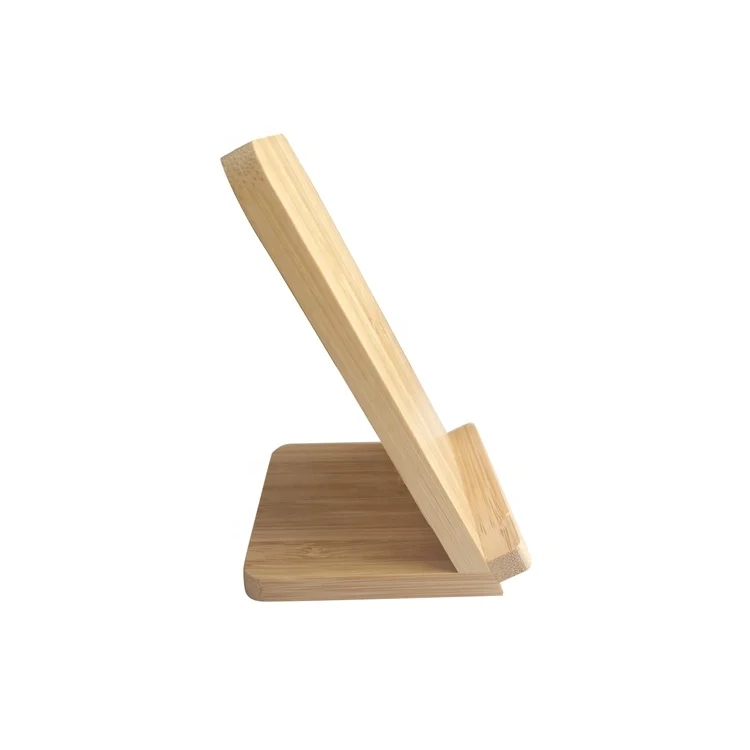 
10W Wooden Bamboo Wireless Charger For all Ql standard smartphones Phone Holder Fast Wireless Charger 