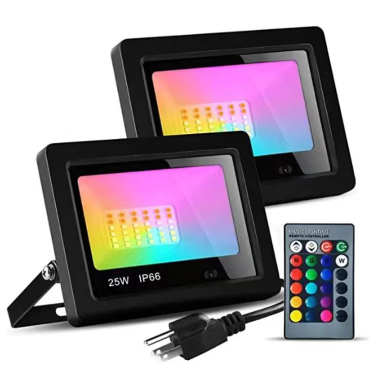 RGB RGBW remote control Outdoor Security bowfishing Super Bright Ultra-thin Outdoor IP66 Waterproof LED Spotlight