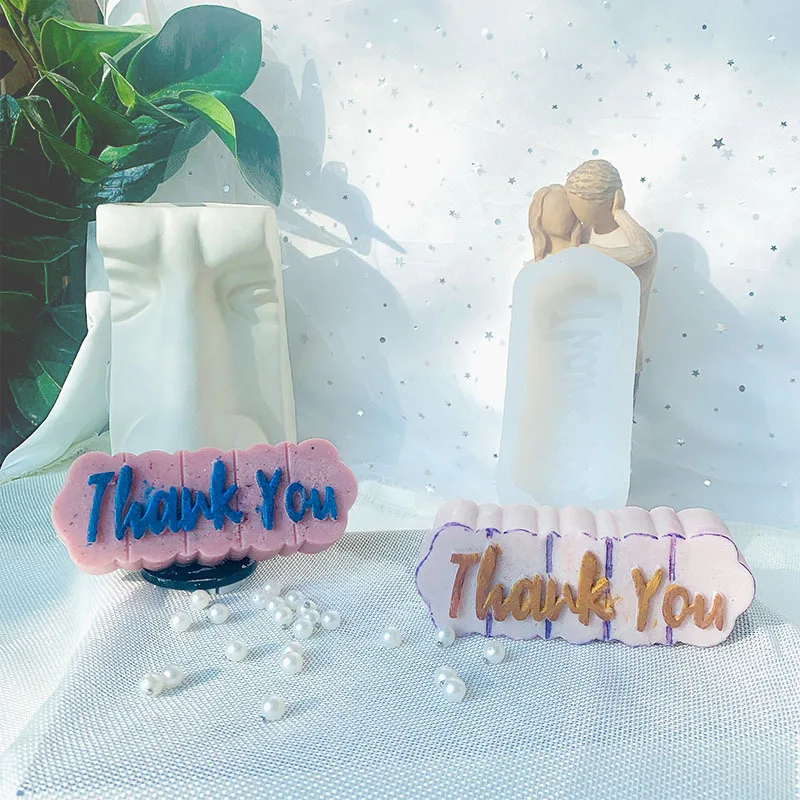 W013 Сделай Сам эпоксидная форма для мыла с буквами волнистая Ароматизированная свеча Смола силиконовая форма