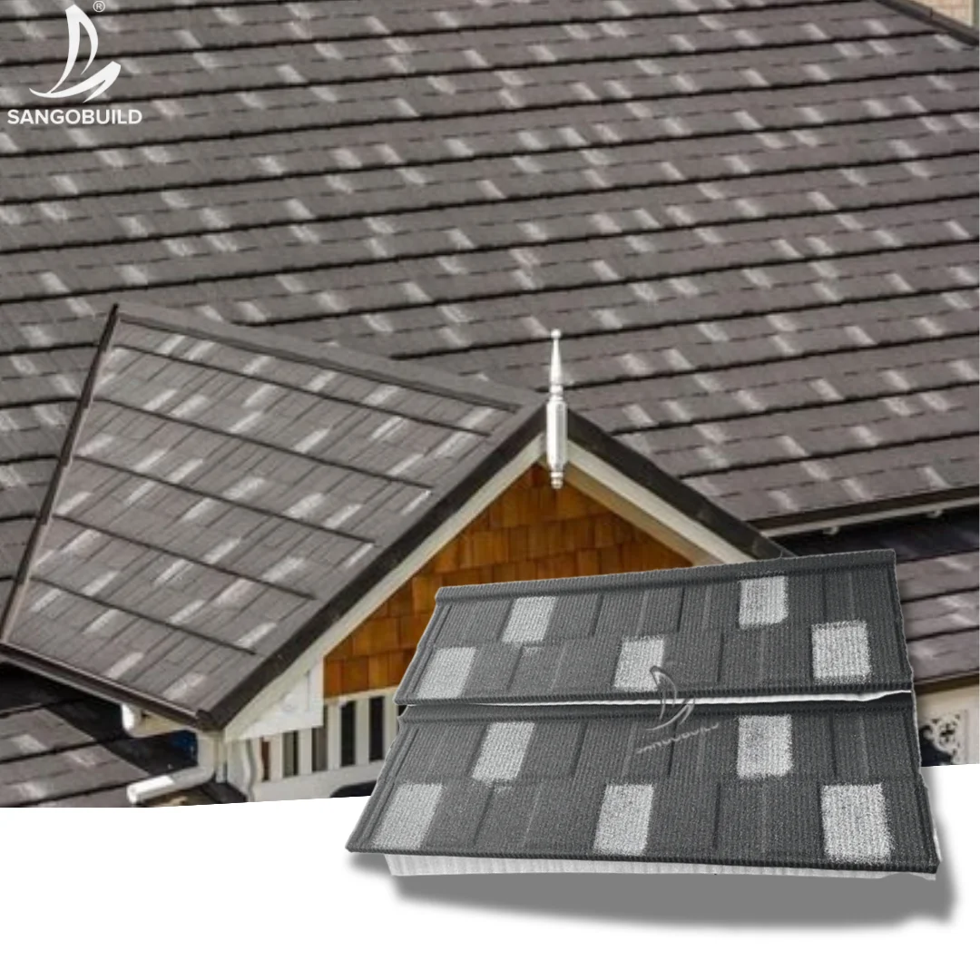 Roofing Material Manufacturer Price Alu-zinc Steel Roofing Sheet Lightweight Shingle Tile Stone Coated Metal Roofing Tiles tuile