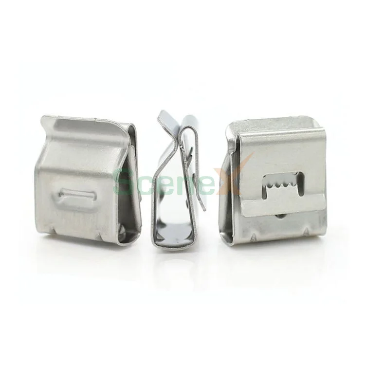 Right Angle Metal Solar Panel Cable Wire Organizer Clip For Management Installation