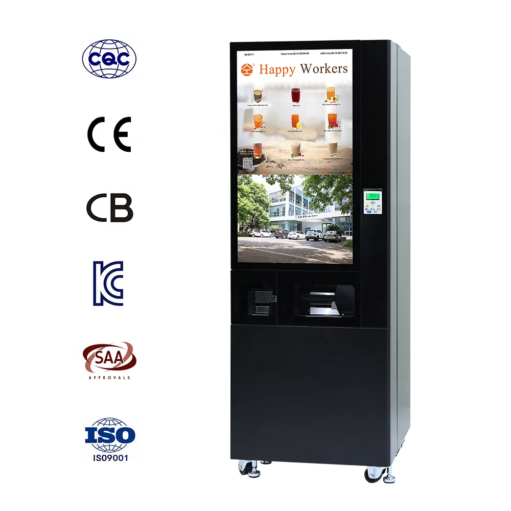 Self Service Automated Tea Vending Machine Fully Automatic Manufacturers
