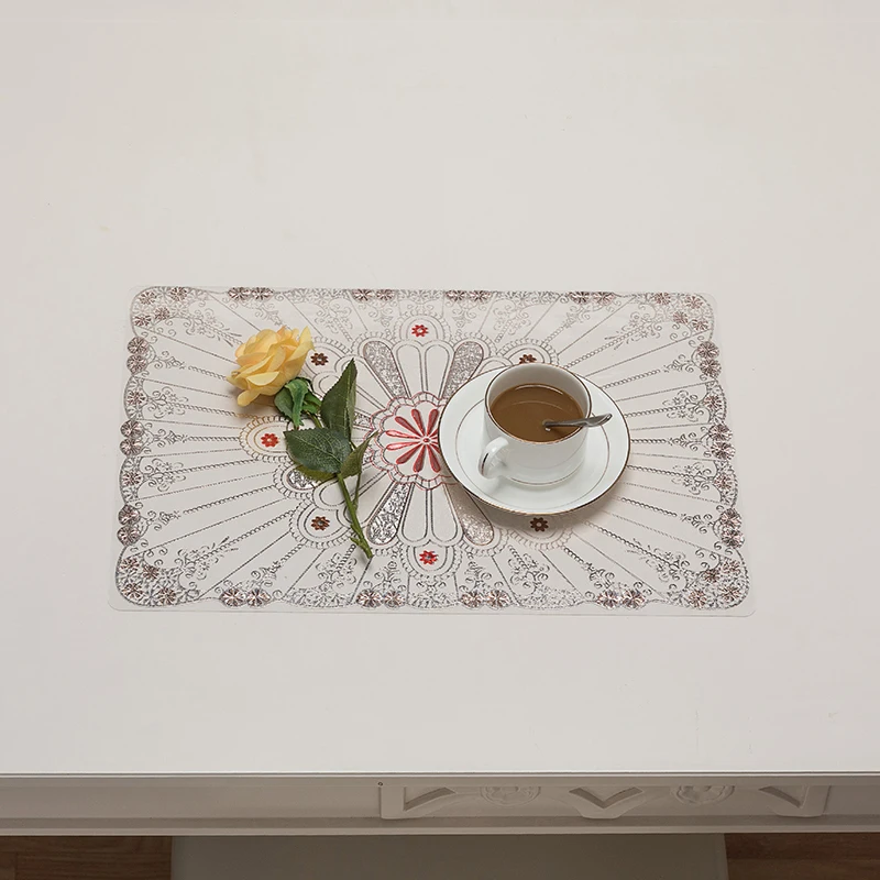 Table Mat Set of 4 for Dining Room Place mat Felt Plate PVC Dinning Table Mats