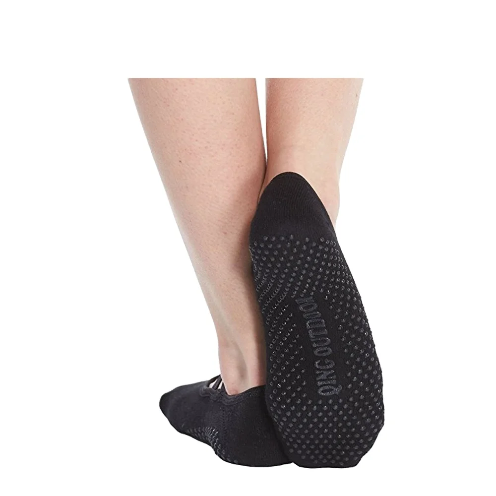 Резиновая подошва для женщин йога Пилатес нескользящие носки Спортивная эластичная обувь и девочек