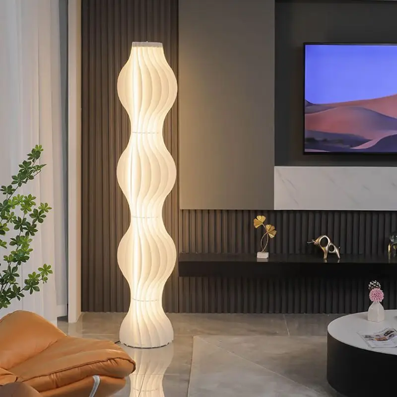J0G cream wind grass skirt floor lamp Nordic ins wind living room sofa floor lamp advanced light luxury girl bedroom stand